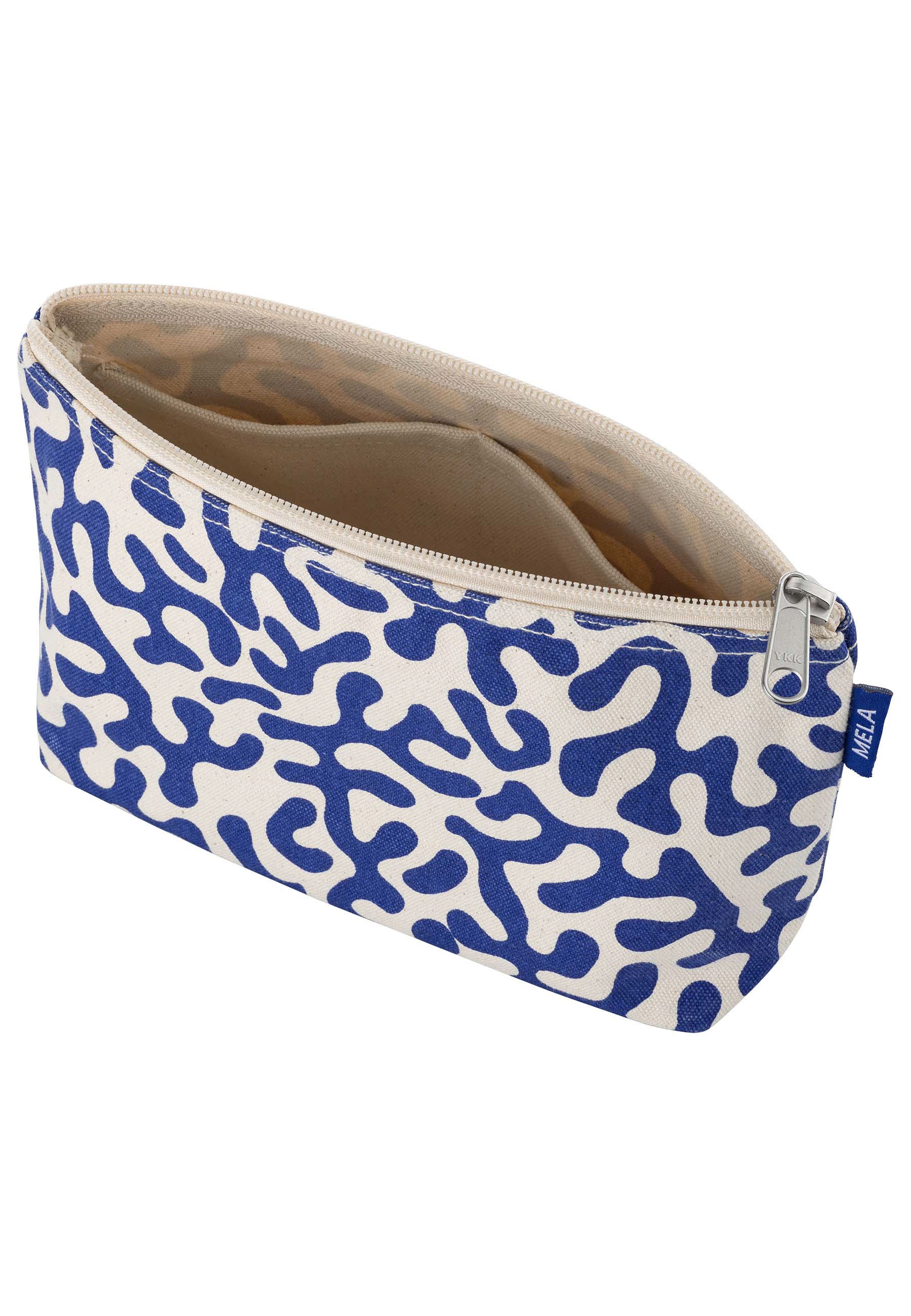 #Farbe_greige / blue coral print