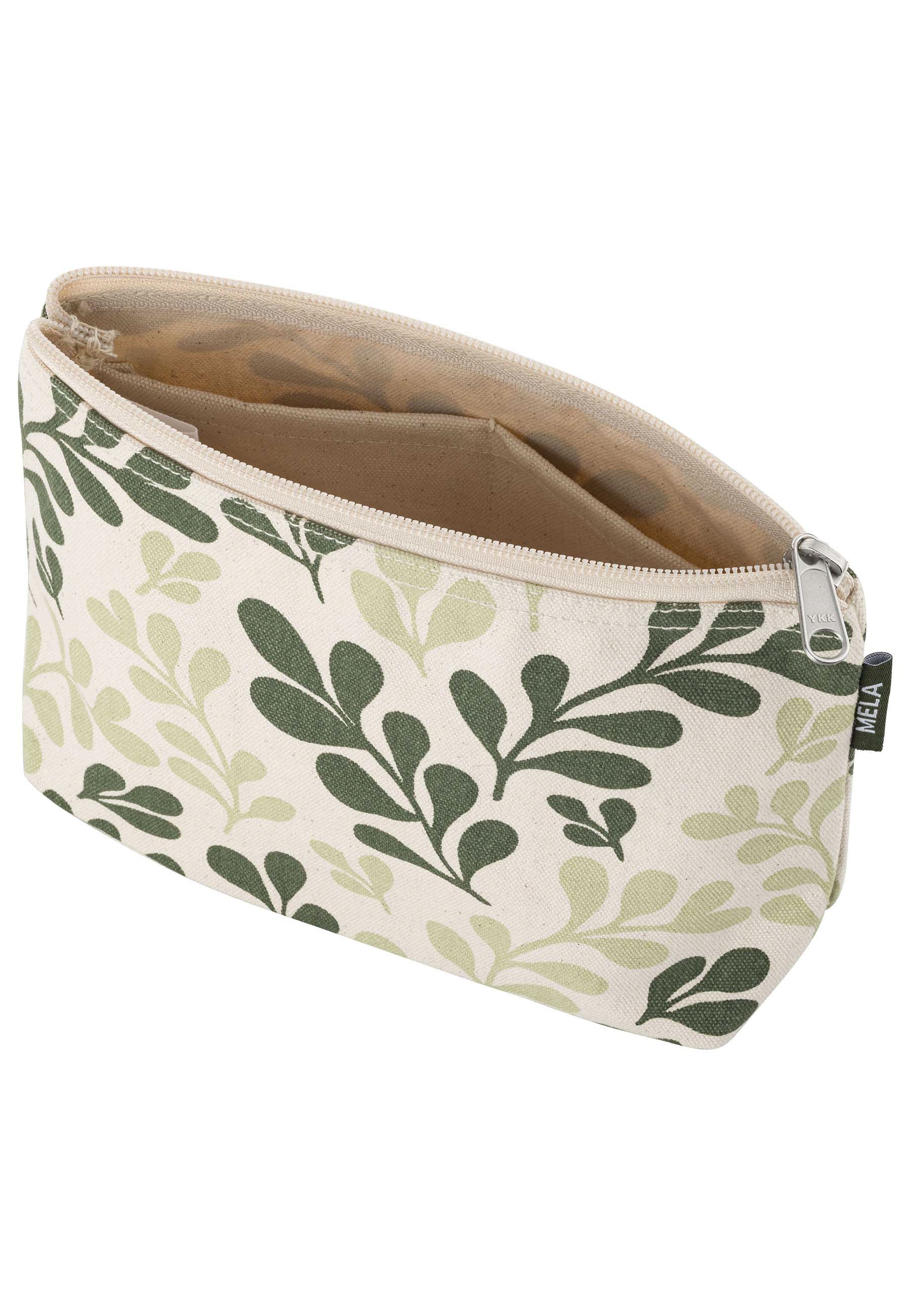 #Farbe_greige / green leaf print