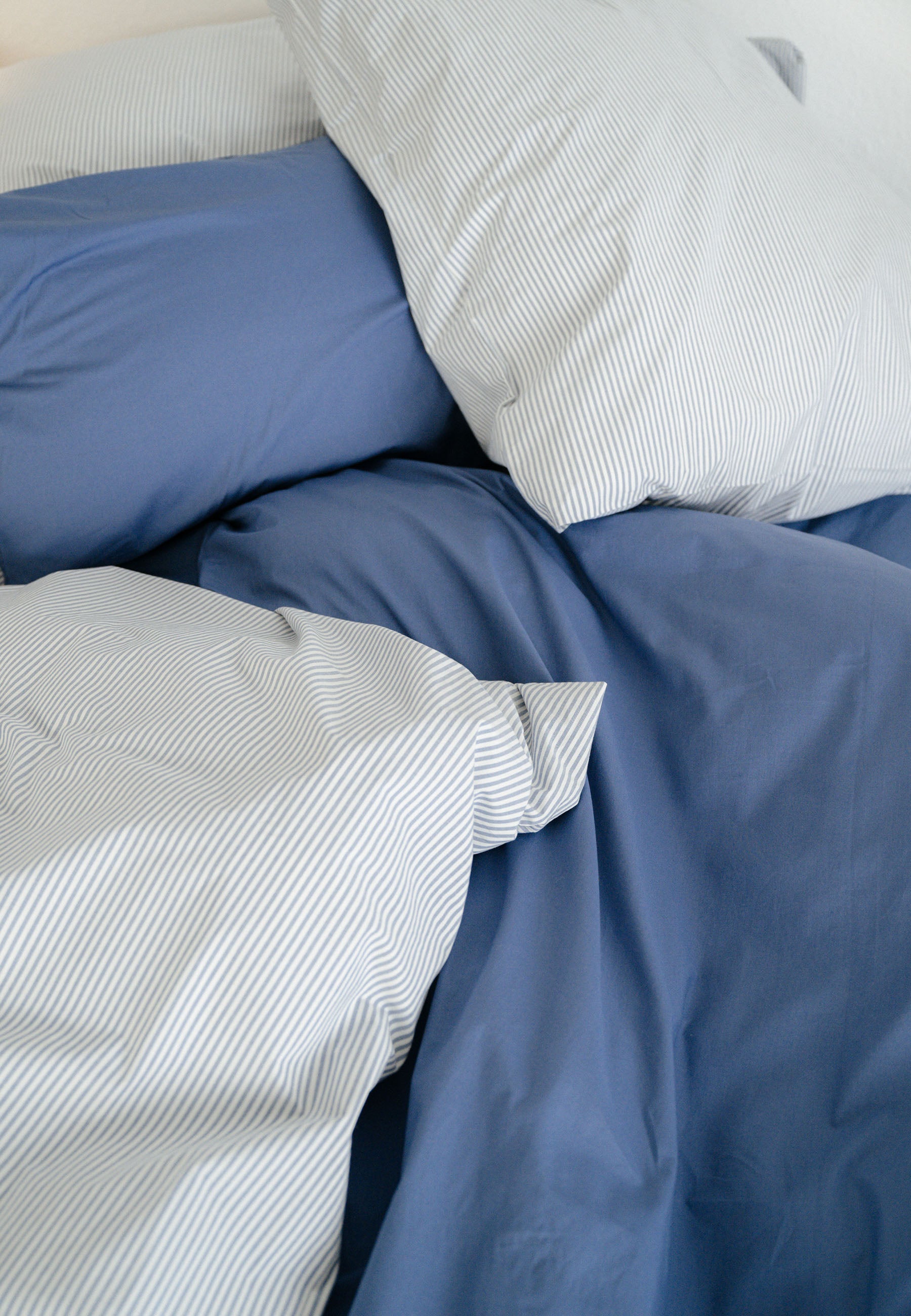 #Farbe_blau - naturweiss gestreift