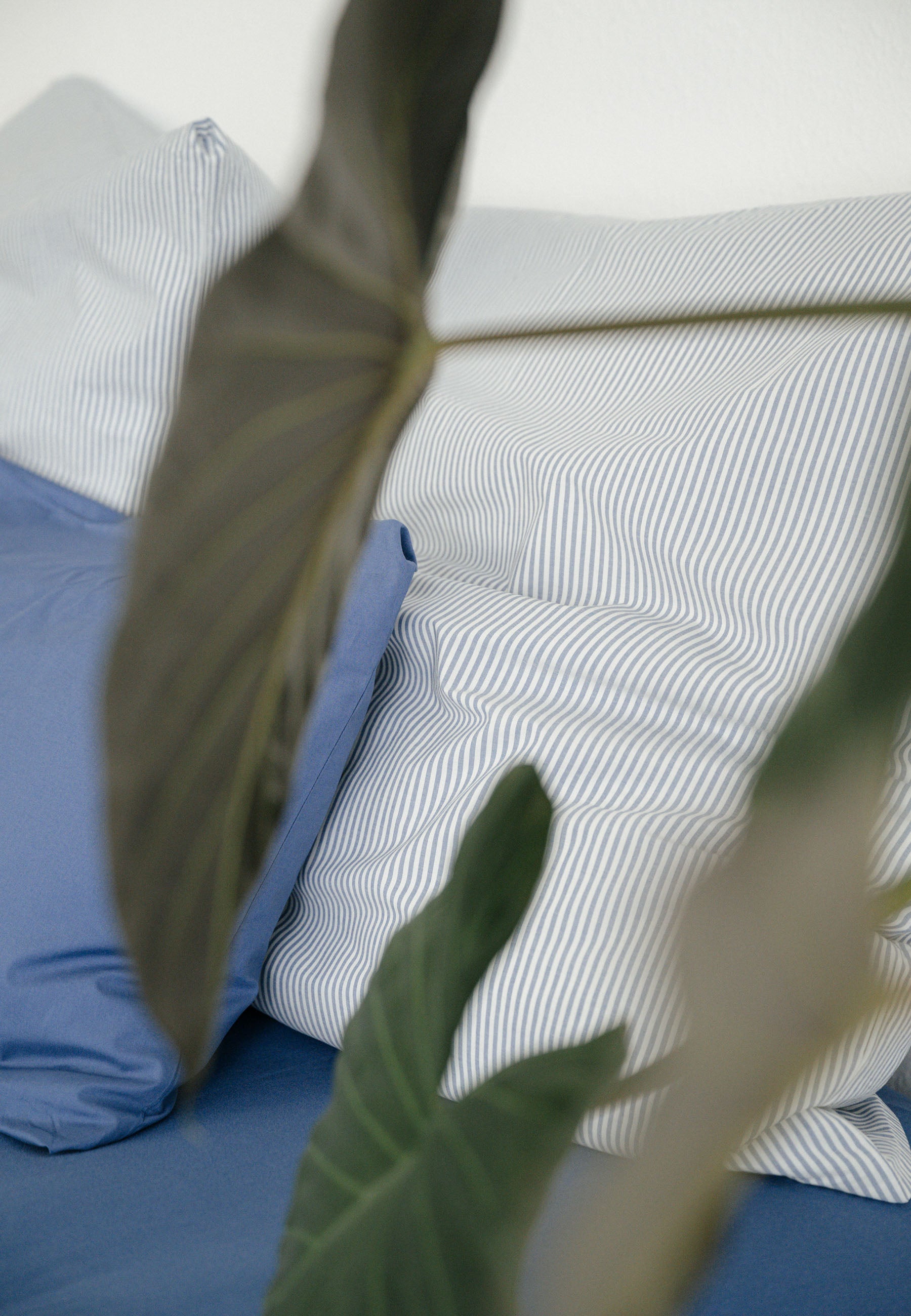 #Farbe_blau - naturweiss gestreift