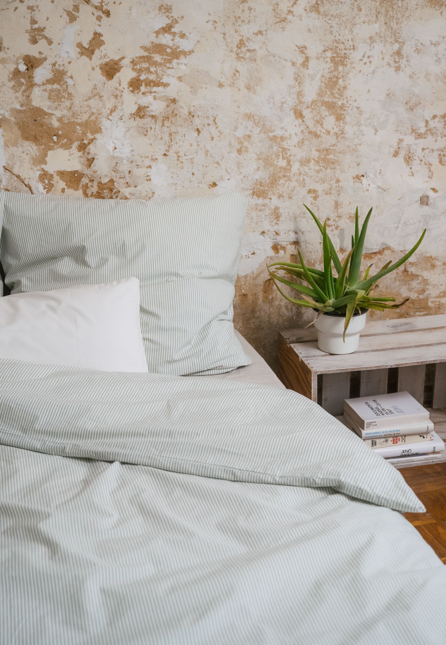 #Farbe_thymian - naturweiss gestreift