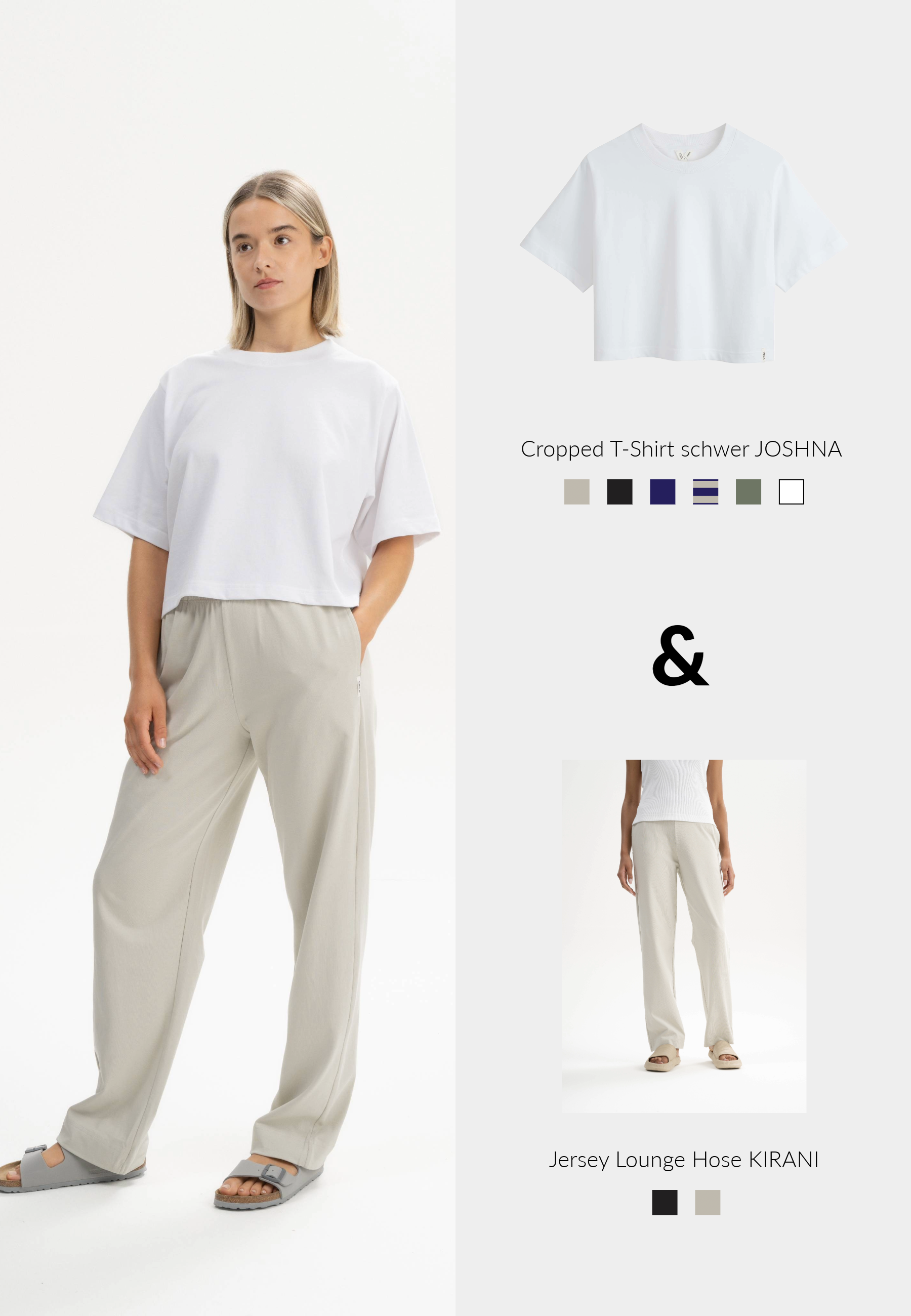 Set Damen T-Shirt JOSHNA + Damen Hose KIRANI