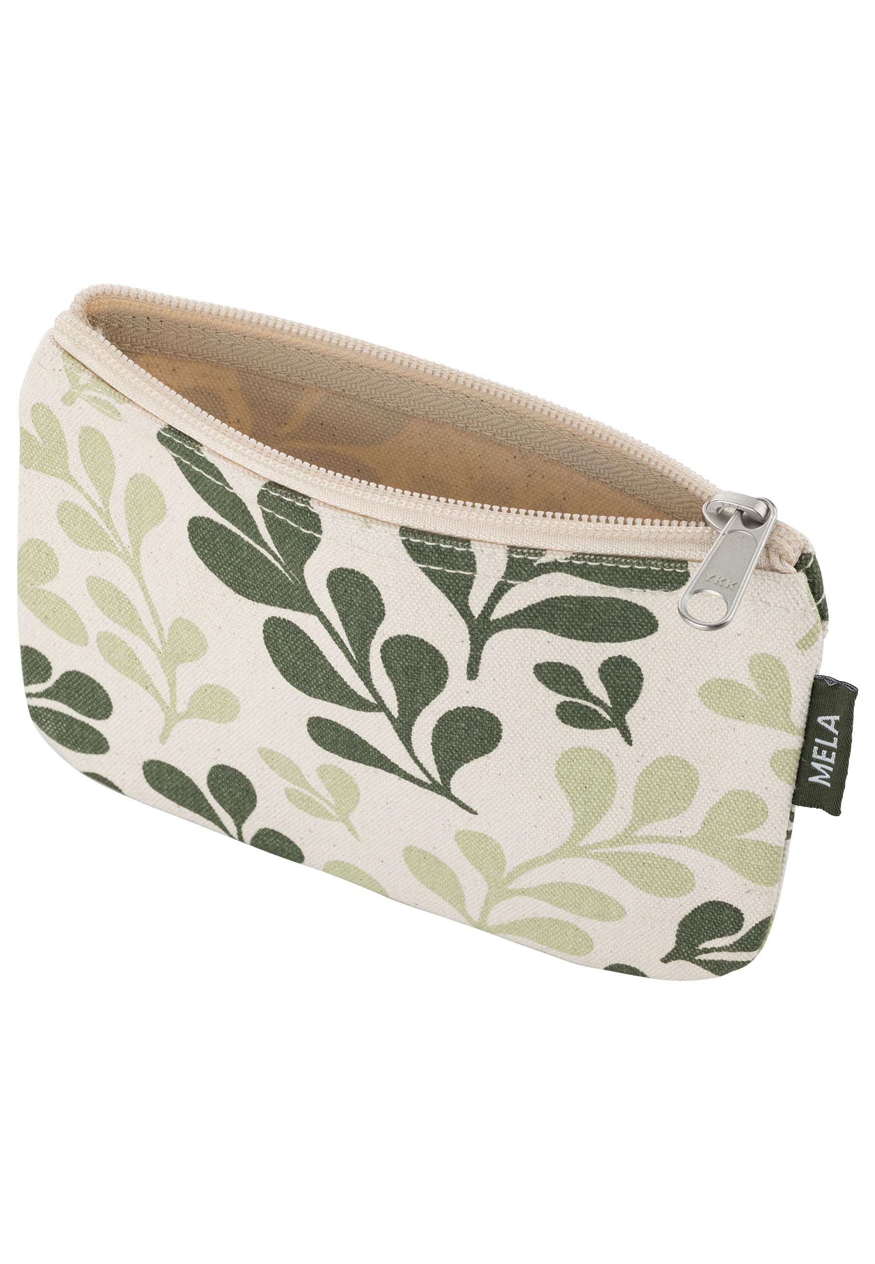 #Farbe_greige / green leaf print