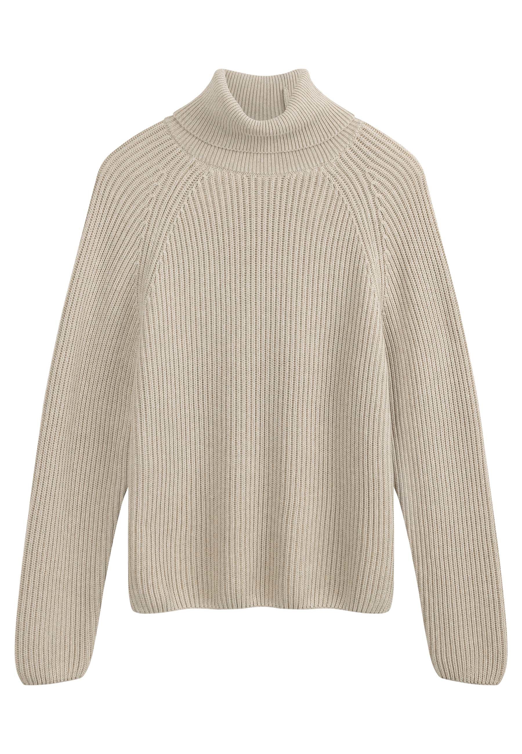 Ribbed knit turtleneck sweater style CHIRHA