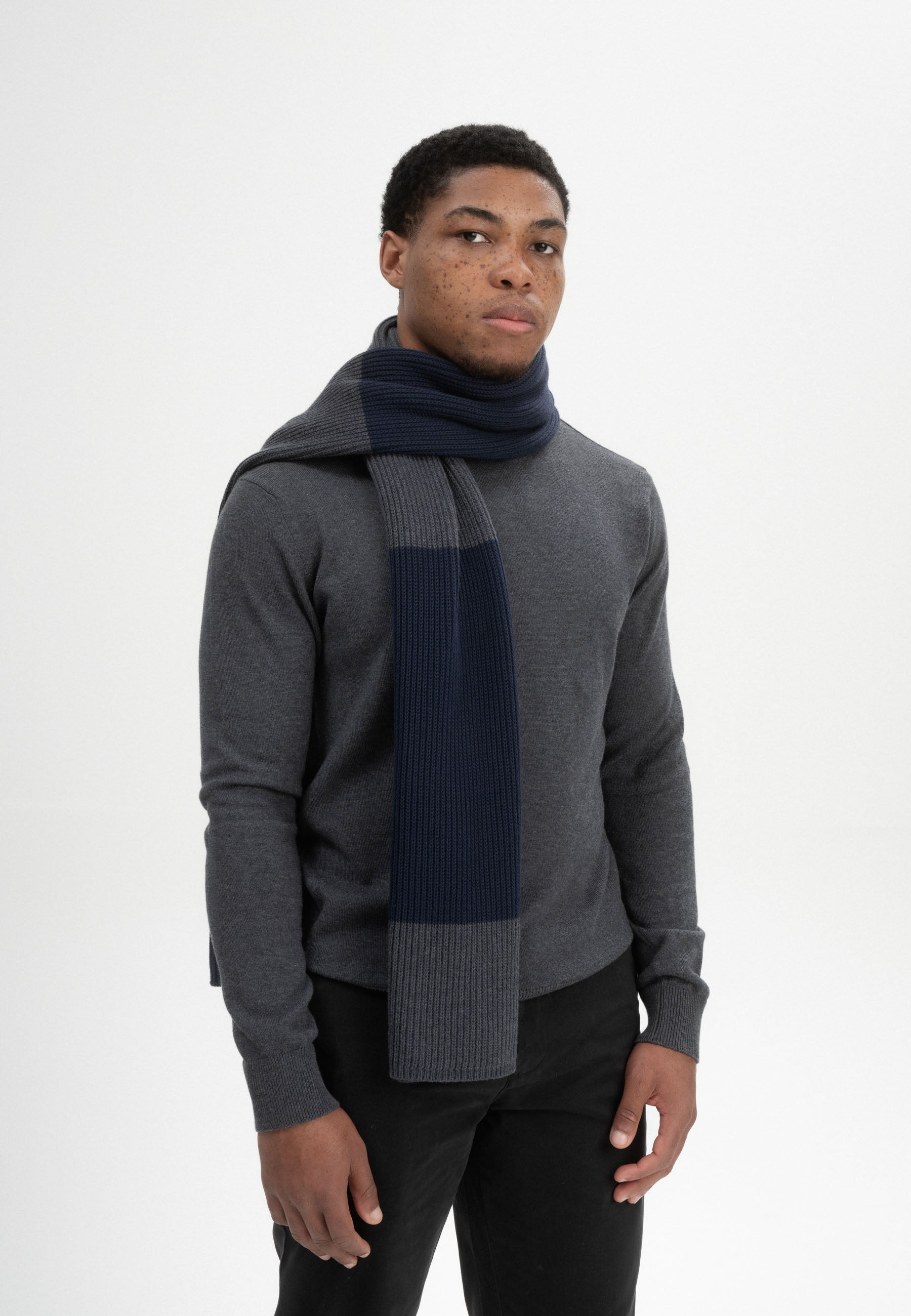 #Farbe_navy /anthrazit melange gestreift