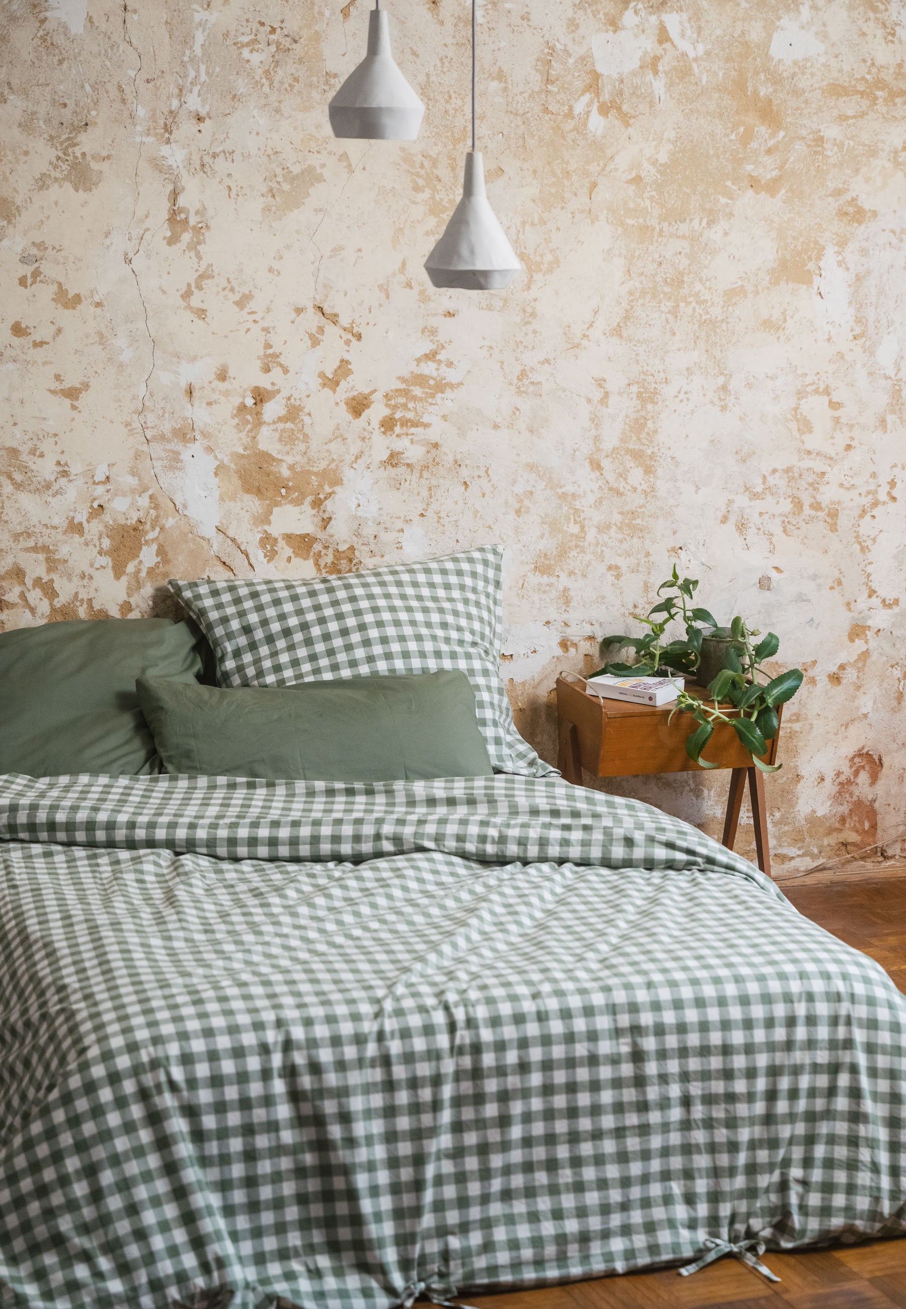 #Farbe_herbal green - naturweiss karo