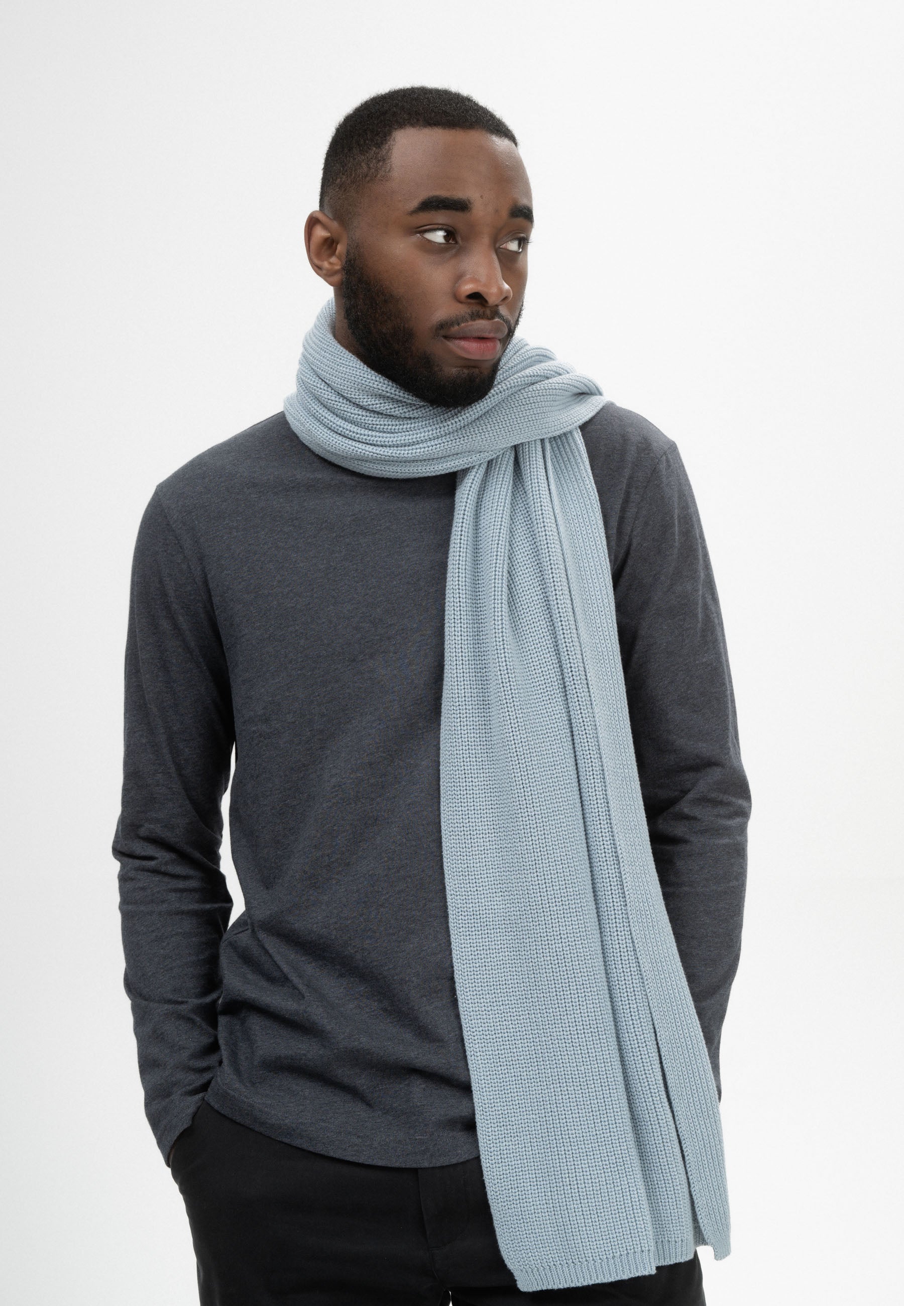 Rib Knit Scarf NAGNA