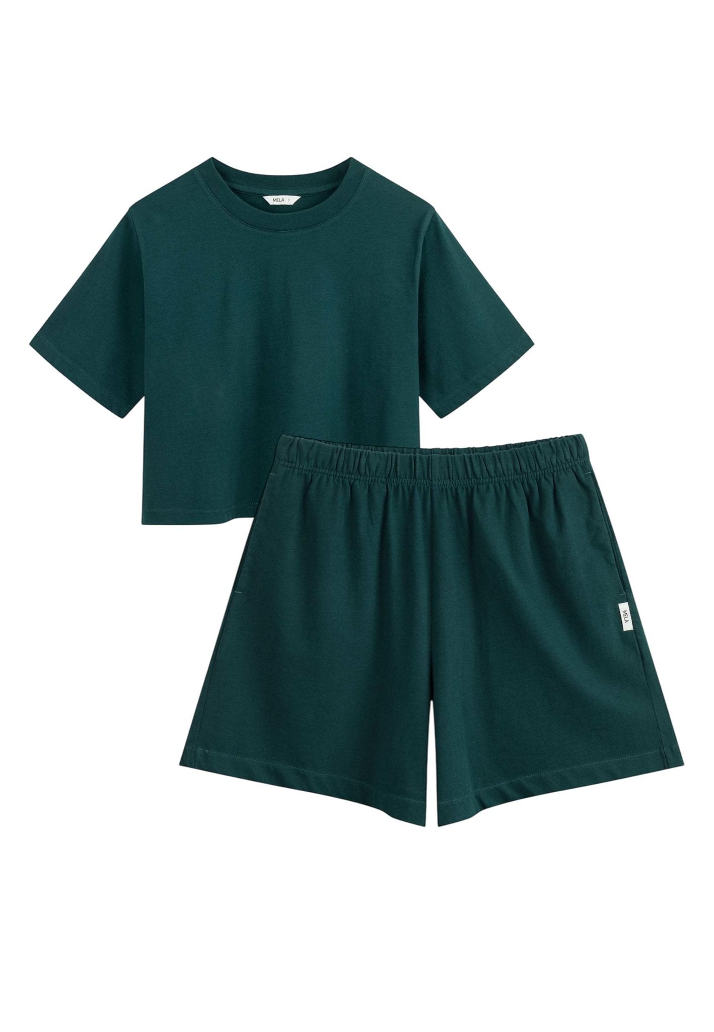 Bundle Cropped T-Shirt JOSHNA + Jersey Shorts JIVIKA